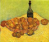 Vincent van Gogh Still life with a bottle of lemons and oranges painting